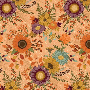 The Awe of Autumn C16190-ORANGE by Sandy Gervais for Riley Blake Designs