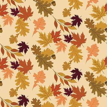 The Awe of Autumn C16191-LATTE by Sandy Gervais for Riley Blake Designs