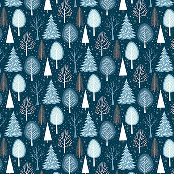 Winter Magic C16362-NAVY by Dani Mogstad for Riley Blake Designs