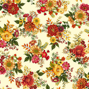 Autumn Fields 8368-44 Cream by Art Loft for Studio E Fabrics