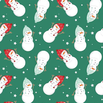 Christmas Flannel F16522-GREEN by My Mind's Eye for Riley Blake Designs