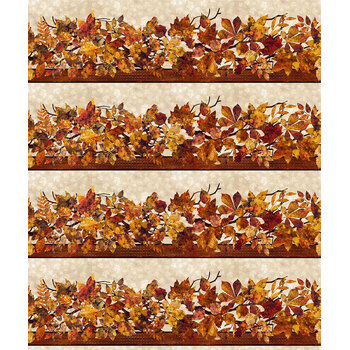 Falling Leaves 1FLS-1 Multi Border by Jason Yenter for In The Beginning Fabrics