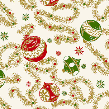 Santa's Coming to Town 1970-86 Multi by Stacy West for Henry Glass Fabrics