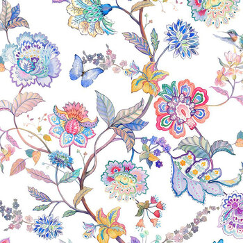 Daydreams 1DD-1 Multi Large Floral by Jason Yenter for In The Beginning Fabrics