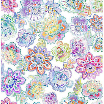 Daydreams 3DD-1 Multi Small Floral by Jason Yenter for In The Beginning Fabrics