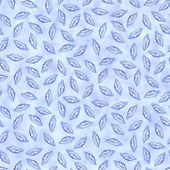 Daydreams 10DD-2 Blue Tonal Leaves by Jason Yenter for In The Beginning Fabrics