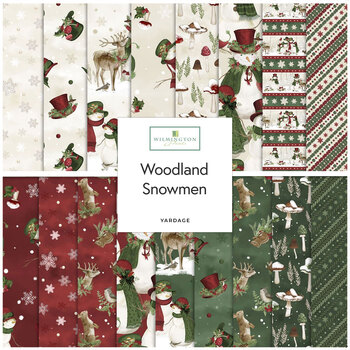 Woodland Snowmen  Yardage by Danielle Leone for Wilmington Prints