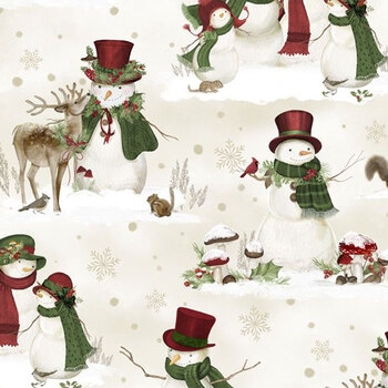 Woodland Snowmen 27735-273 by Danielle Leone for Wilmington Prints