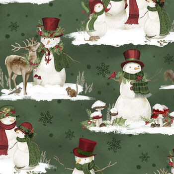 Woodland Snowmen 27735-773 by Danielle Leone for Wilmington Prints