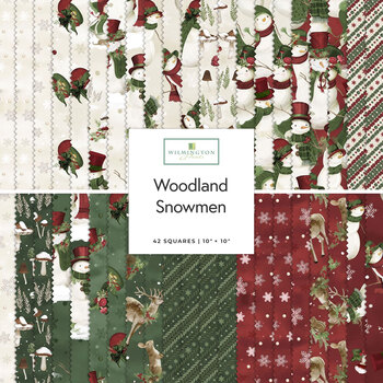 Woodland Snowmen  10 Karat Crystals by Danielle Leone for Wilmington Prints