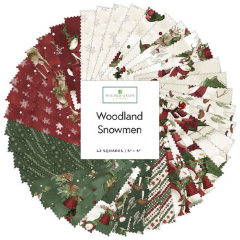 Woodland Snowmen  5 Karat Crystals by Danielle Leone for Wilmington Prints