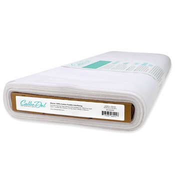 Callie Del - 100% Cotton Woven Fusible Interfacing - 22