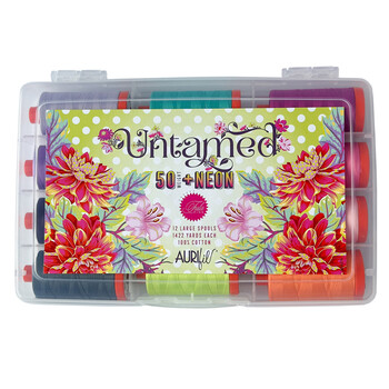 Aurifil 12pc Thread Set - Untamed by Tula Pink