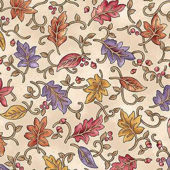 Autumn Breeze 17150-07 Cream by Nancy Halvorsen for Benartex