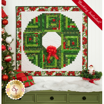   Log Cabin Christmas Wreath Kit