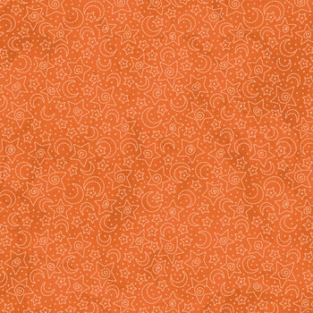 Spooky Stitches MAS10875-O Orange by Robin Kingsley for Maywood Studio