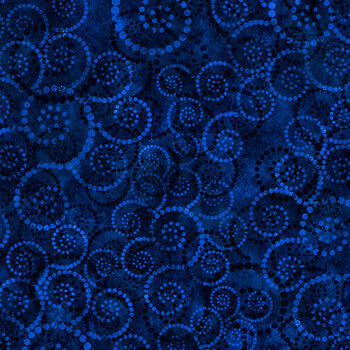 Color Essence Dotted Scroll 31094-N Navy by Quilting Treasures Fabrics