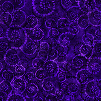 Color Essence Dotted Scroll 31094-VP Dark Iris by Quilting Treasures Fabrics