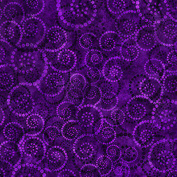 Color Essence Dotted Scroll 31094-VM Dark Grape by Quilting Treasures Fabrics