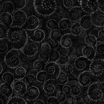 Color Essence Dotted Scroll 31094-J Black by Quilting Treasures Fabrics