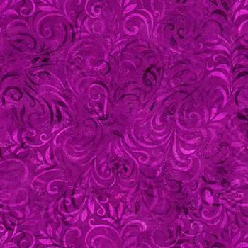 Color Essence Blooming Vine 31095-VL Magenta by Quilting Treasures Fabrics