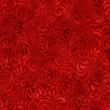 Color Essence Blooming Vine 31095-R Red by Quilting Treasures Fabrics