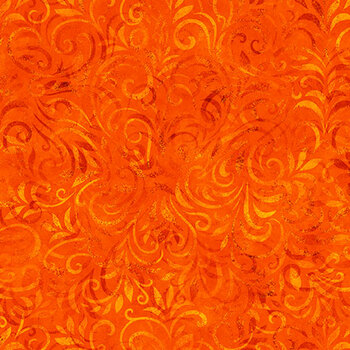 Color Essence Blooming Vine 31095-O Tiger Lily by Quilting Treasures Fabrics