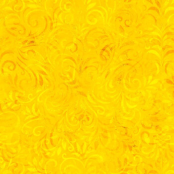 Color Essence Blooming Vine 31095-S Dandelion by Quilting Treasures Fabrics