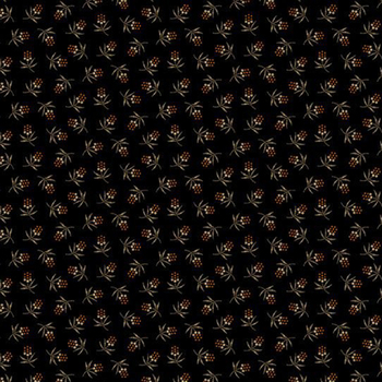 Cheddar & Coal III R171478D-BLACK Berries by Pam Buda for Marcus Fabrics