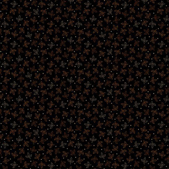 Cheddar & Coal III R171480D-BLACK Leaves by Pam Buda for Marcus Fabrics