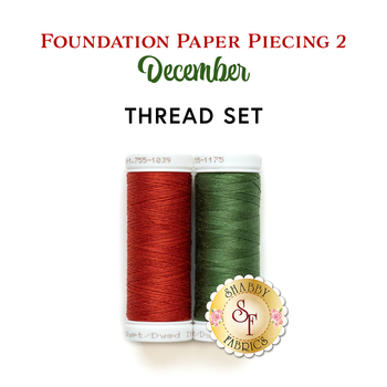  Foundation Paper Piecing Series 2 - December - 2pc Thread Set