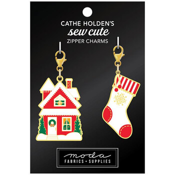 Sew Cute House and Stocking Zipper Pulls