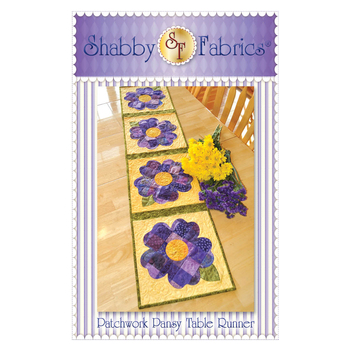 Patchwork Pansy Table Runner - PDF Download