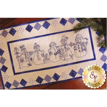 Snow Happens Table Runner -  Machine Embroidery CD