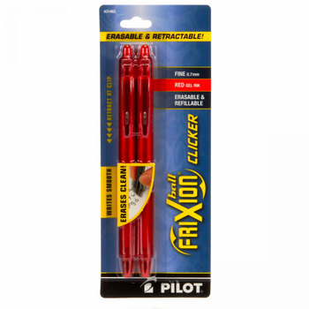 Frixion Clicker Pen 2 Pack - .7mm Red