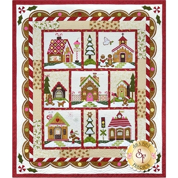 Gingerbread Village - Set Of 7 Patterns + Accessory Fabric Packet