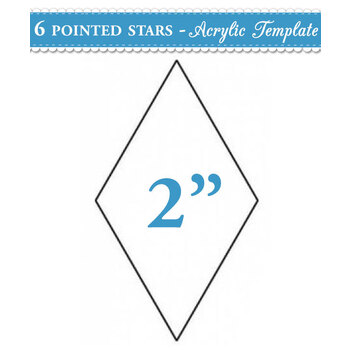 2 inch 6 point Star Acrylic Template