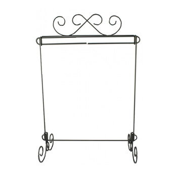  Craft Holder Scroll Single Stand - Charcoal - 12