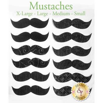 Mustaches - Laser Cut Shabby Shapes