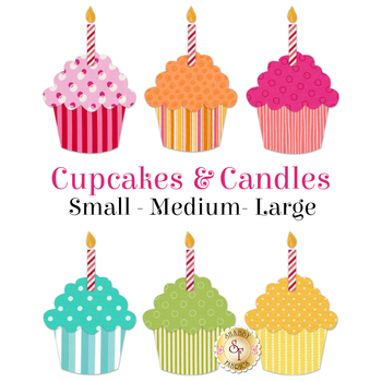 Cupcakes & Candles - Laser Cut Shabby Shapes