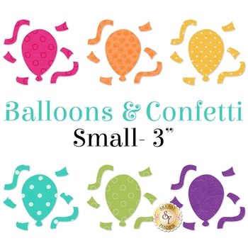 Balloons & Confetti - Small - Laser Cut Shabby Shapes