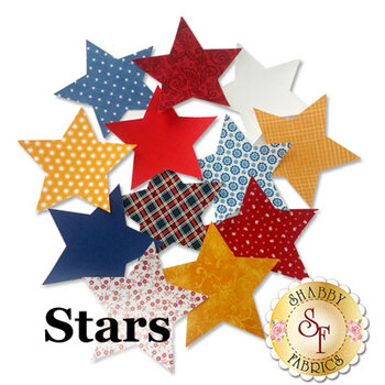 Patriotic Stars - Laser Cut Shabby Shapes