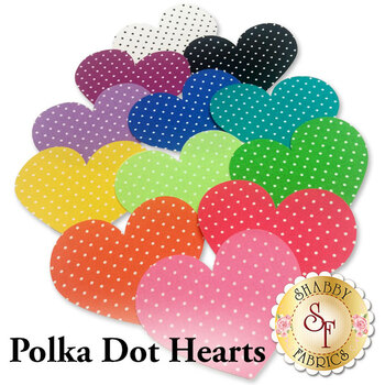 Laser Cut Polka Dot Hearts - Small