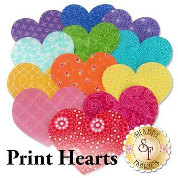 Print Hearts - Laser Cut Shabby Shapes