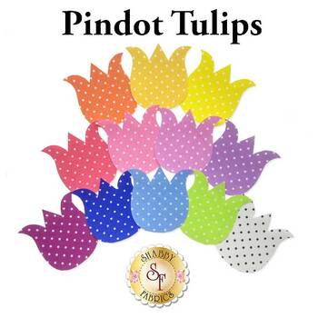 Pindot Tulips - Laser Cut Shabby Shapes