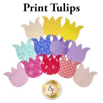 Print Tulips - Laser Cut Shabby Shapes