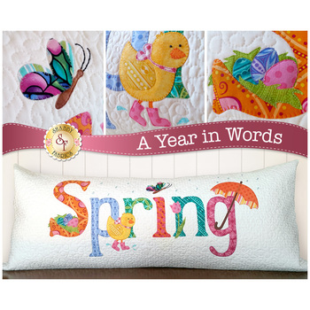  A Year in Words Pillows - Spring - April - Laser Cut Kit