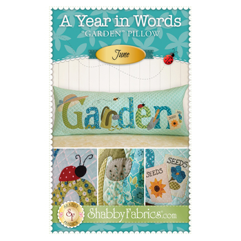 A Year in Words Pillows - Garden - June - Pattern