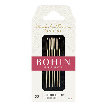 Bohin Special Felt Needles - Size 22 - 6ct