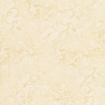 Essentials Scroll 89025-101 Lightest Taupe by Wilmington Prints